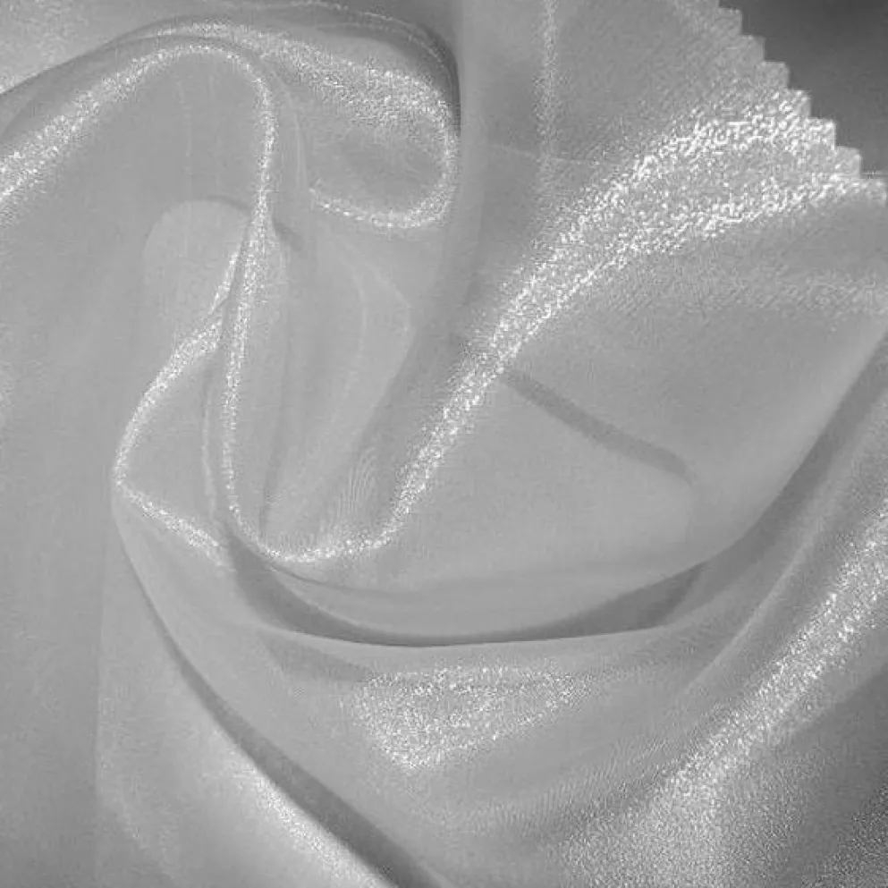 8pcs - Crystal Organza Table Linen 85"x85" Square - White 700