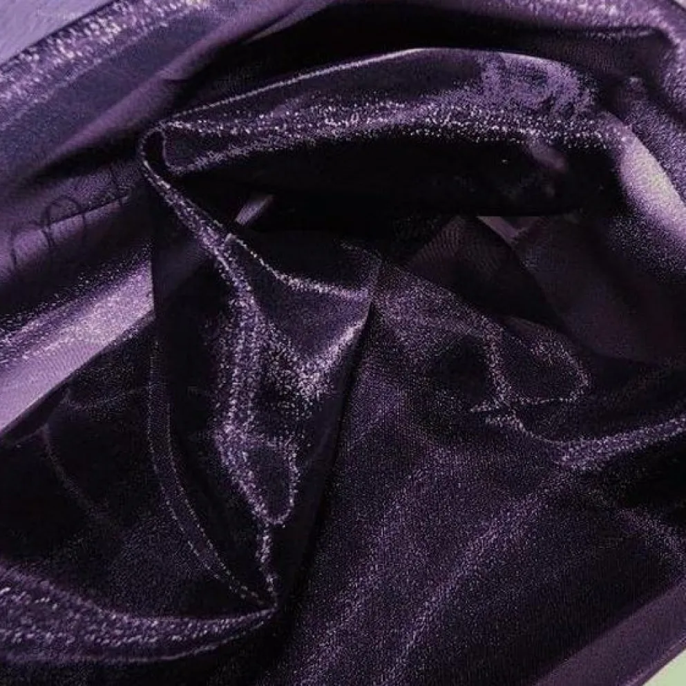 10pcs - Crystal Organza Table Linen 72"x72" Square - Eggplant 387