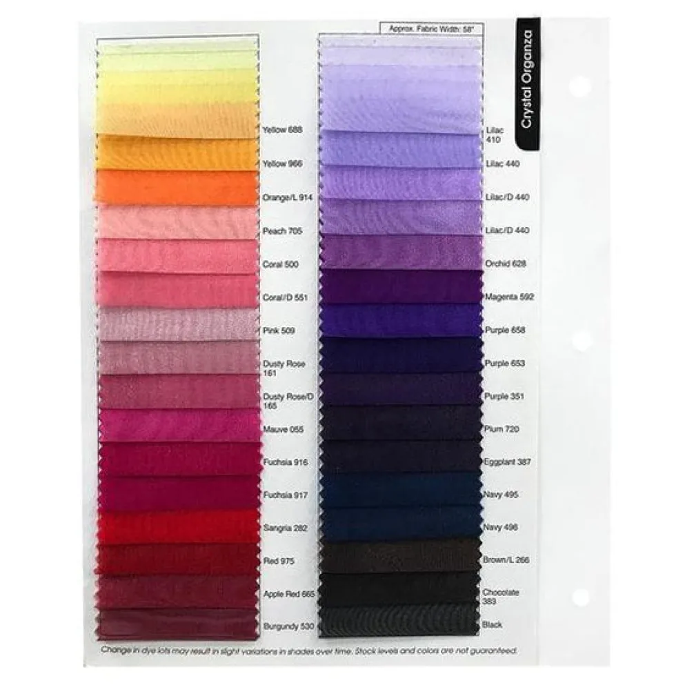6pcs - Crystal Organza Table Linen 85"x85" Square - Banana 202