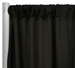 1pc - Scuba (Wrinkle-Free) Drapery Panel in Black (8' Tall x 58