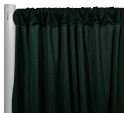 1pc - Scuba (Wrinkle-Free) Drapery Panel in Hunter Green (12' Tall x 58