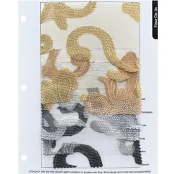 10pcs - Fleur De Lis Table Runner 20"x120" - Champagne