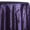 2pcs - 4" Pintuck Taffeta Table Linen 90"x90" Square - Raisin 356