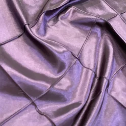 2pcs - 4" Pintuck Taffeta Table Linen 90"x90" Square - Raisin 356