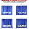 5pcs - Premium Poly (Poplin) Drapery Panel 15' Tall x 58" Wide - Yellow L 1904