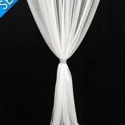 1pc - Voile Drapery Panel in White (10'Tall x 58