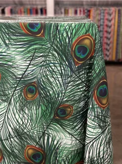 Peacock (Poly Print) Table Linen