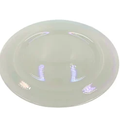 Pearla - Glass Charger Plate in White (Item # 1402)