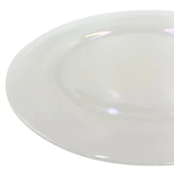 Pearla - Glass Charger Plate in White (Item # 1402)