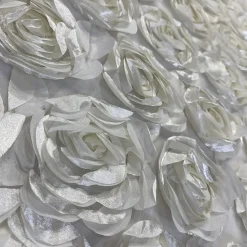 Peony Bouquet Table Linen in Ivory