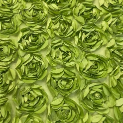 Peony Bouquet Table Linen in Lime