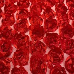 Peony Bouquet Table Runner in Red