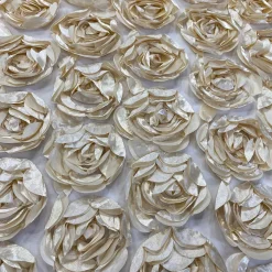 Peony Bouquet (w/ Poly Lining) Table Napkin in Champagne