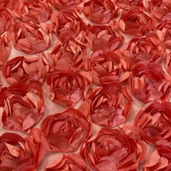 Peony Bouquet (w/ Poly Lining) Table Napkin in Coral