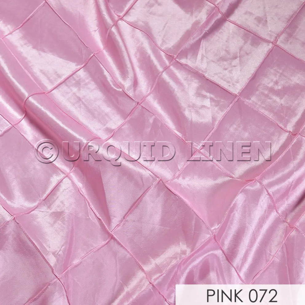 4" Pintuck Taffeta Banquet Fitted Tablecloths - Hospitality Line