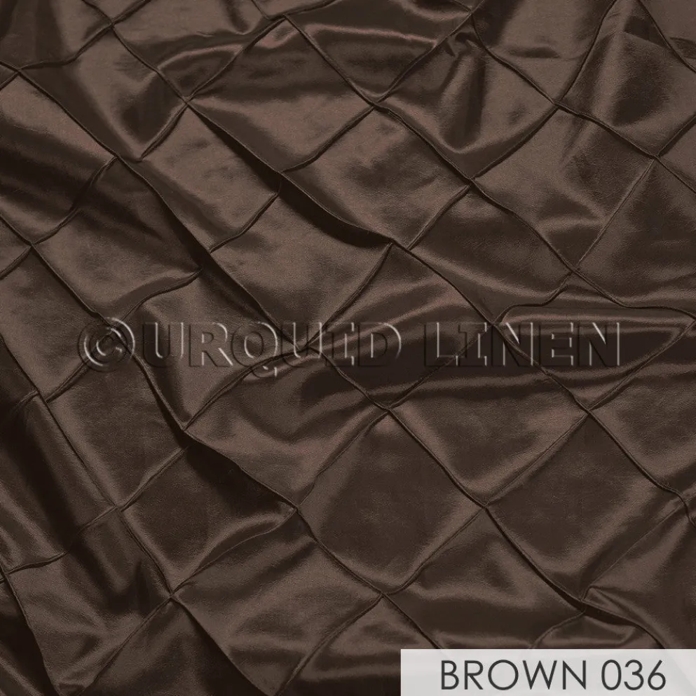 4" Pintuck Taffeta Banquet Fitted Tablecloths - Hospitality Line