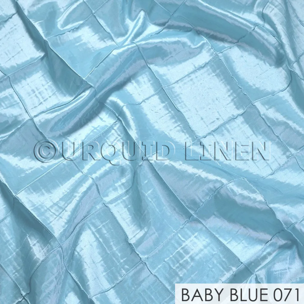 4" Pintuck Taffeta Banquet Fitted Tablecloths - Hospitality Line