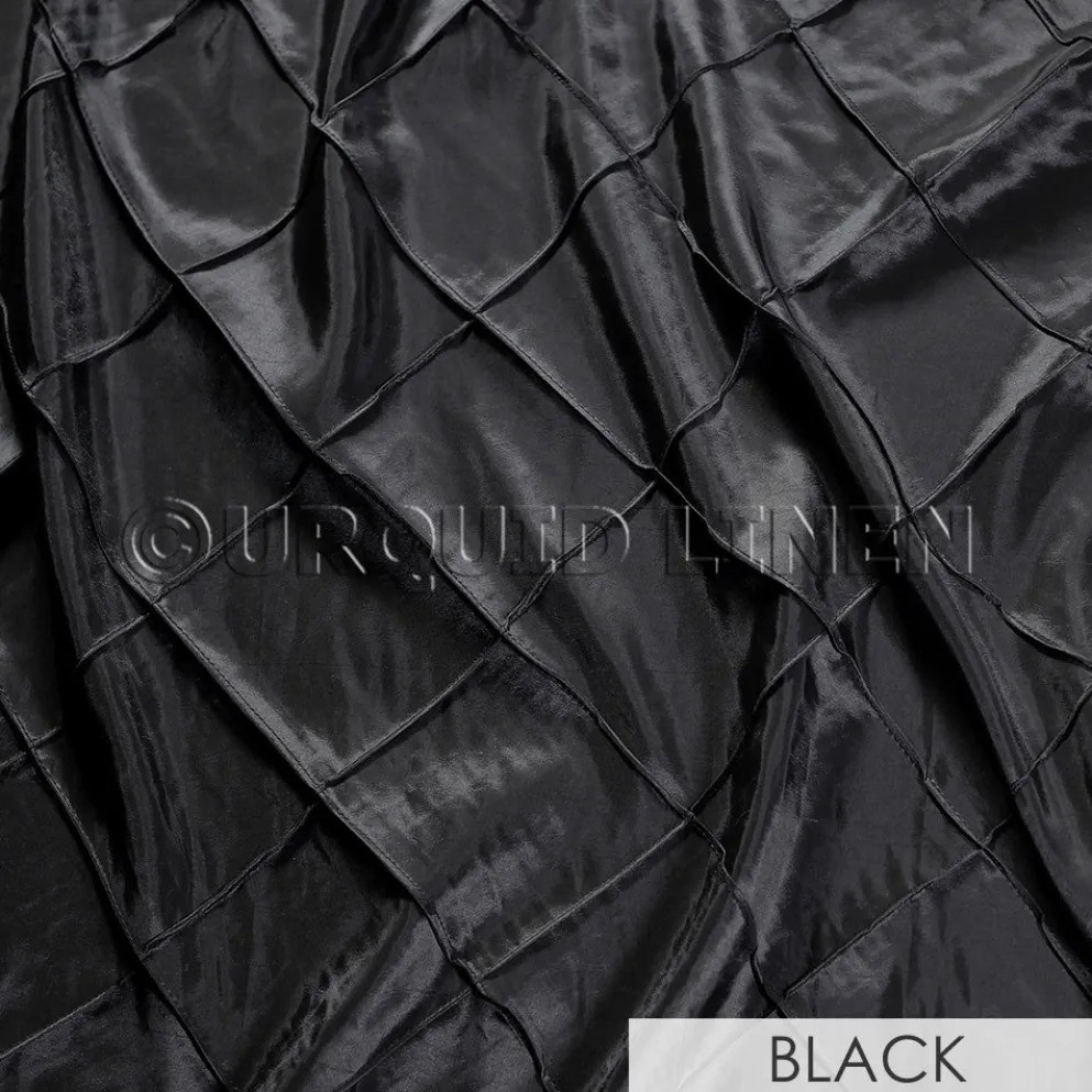 4" Pintuck Taffeta Banquet Fitted Tablecloths - Hospitality Line