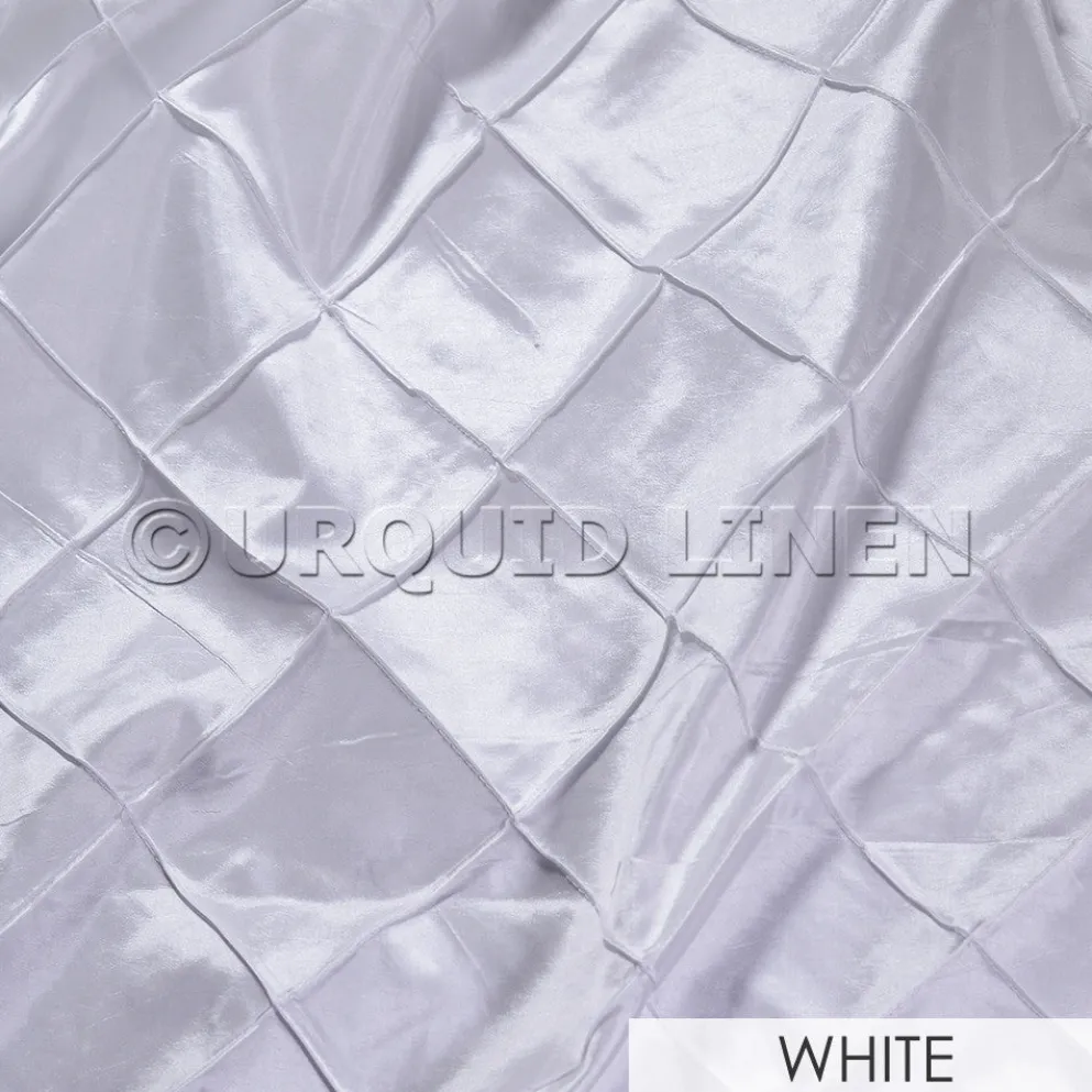 4" Pintuck Taffeta Banquet Fitted Tablecloths - Hospitality Line
