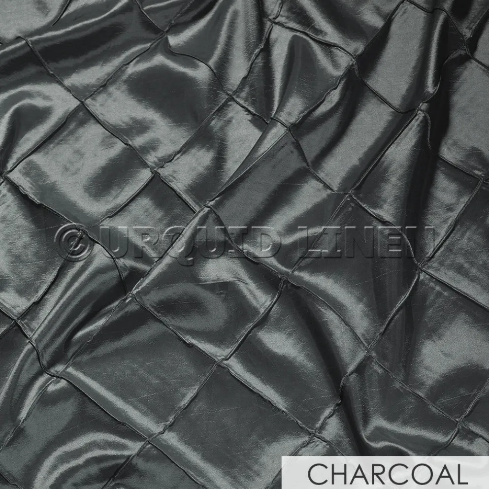 4" Pintuck Taffeta Banquet Fitted Tablecloths - Hospitality Line