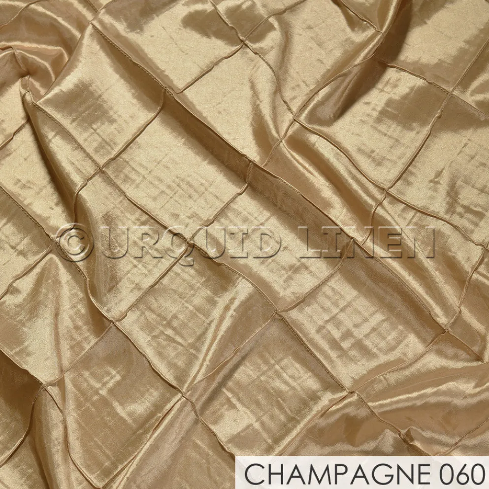 4" Pintuck Taffeta Banquet Fitted Tablecloths - Hospitality Line