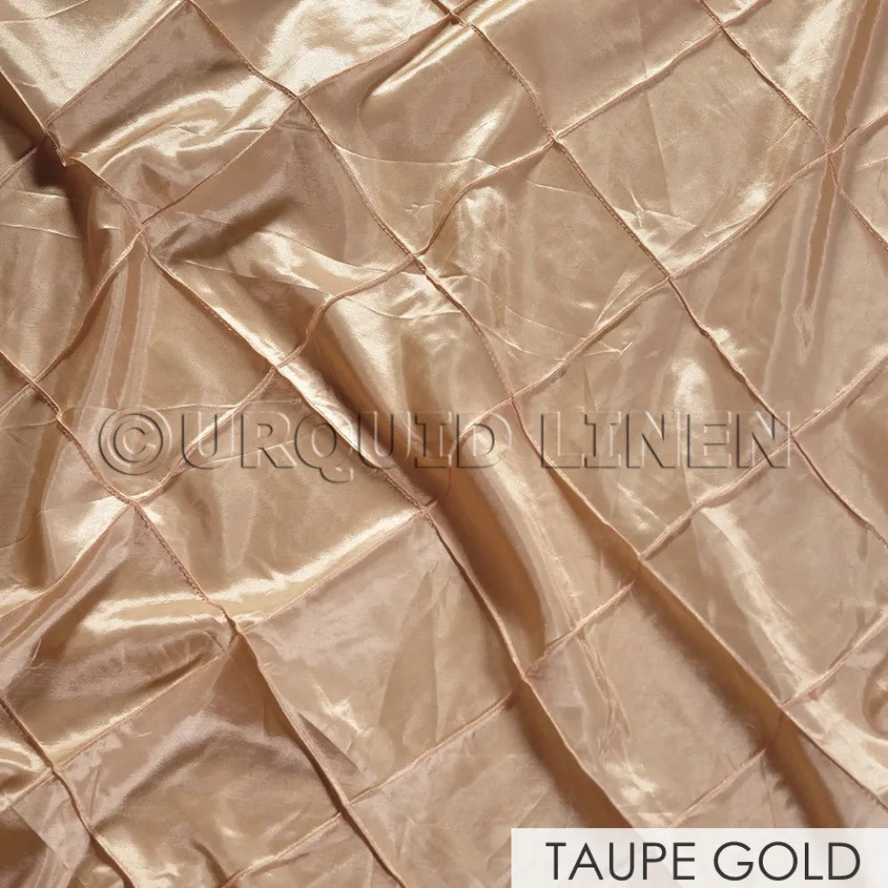 4" Pintuck Taffeta Banquet Fitted Tablecloths - Hospitality Line