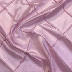 4" Pintuck Taffeta Table Linen in Pink 072