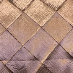 4" Pintuck Taffeta Table Linen in Brown 036