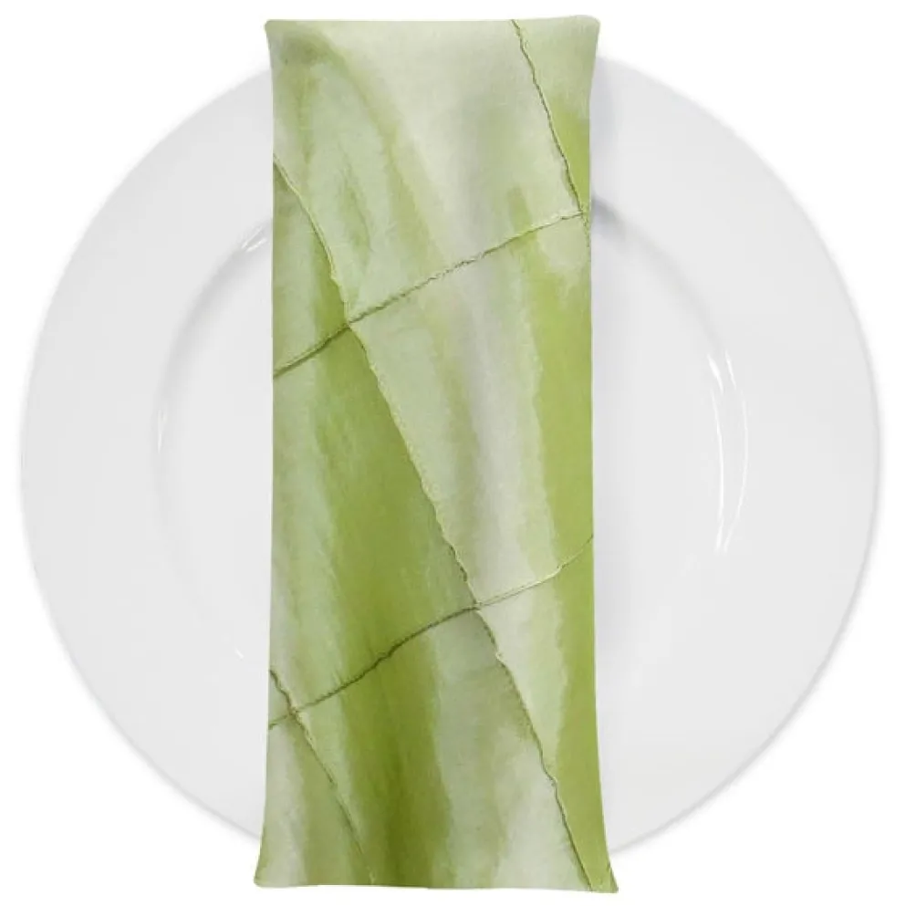 4" Pintuck Taffeta Table Napkin in Sage 103
