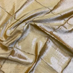 4" Pintuck Taffeta Table Napkin in Champagne 060