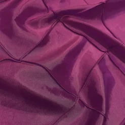 4" Pintuck Taffeta Table Napkin in Sangria 046