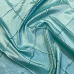 4" Pintuck Taffeta Table Napkin in Teal Green
