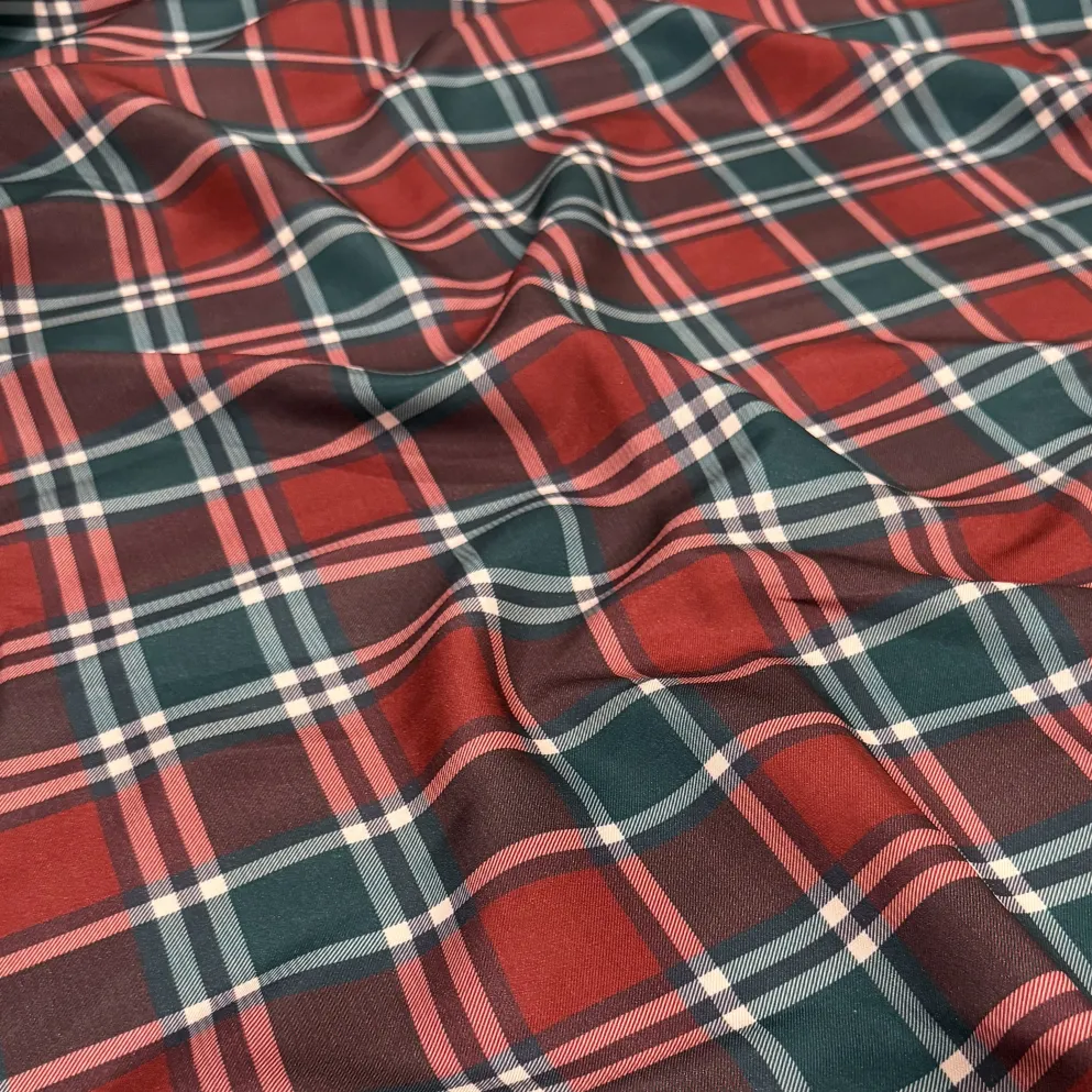 Plaid (Poly Print) Table Napkin in Noble