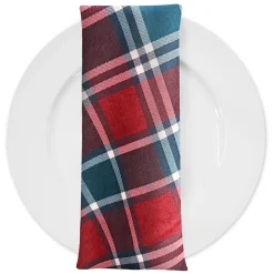 Plaid (Poly Print) Table Napkin in Noble