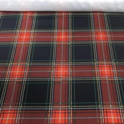 Plaid (Poly Print) Table Runner in Red and Green