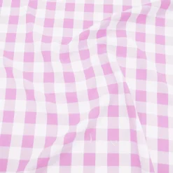 Polyester Checker (Gingham) Table Linen in Pink