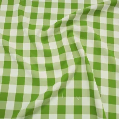 Polyester Checker (Gingham) Table Runner in Lime