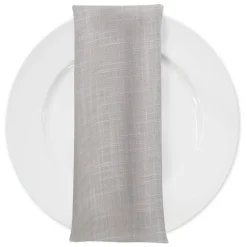 Poly Slub Linen Table Napkin in Ivory