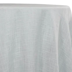 Poly Slub Table Linen in White