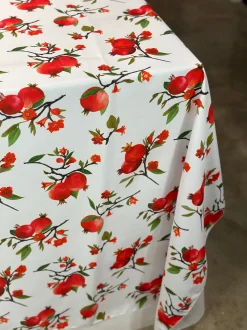 Pomegranate (Poly Print) Table Linen