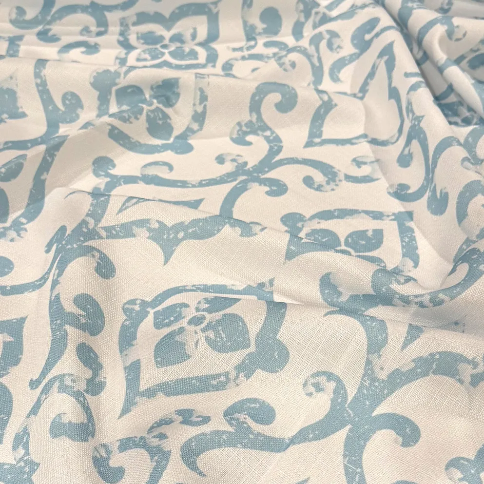Portofino (Slub Print) Table Napkin in Lt Blue