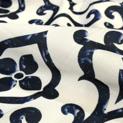 Portofino (Slub Print) Table Napkin in Navy