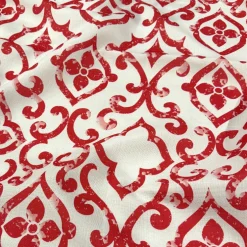 Portofino (Slub Print) Table Napkin in Red