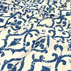 Portofino (Slub Print) Table Napkin in Royal