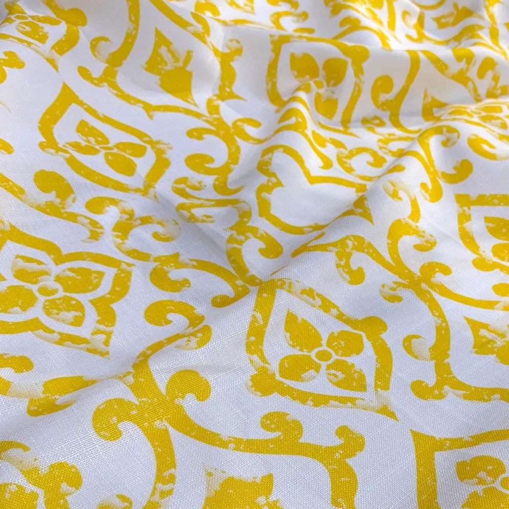 Portofino (Slub Print) Table Napkin in Yellow