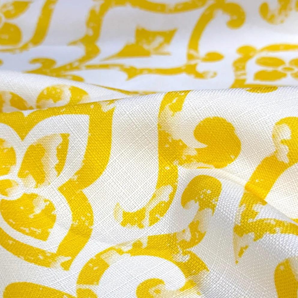 Portofino (Slub Print) Table Napkin in Yellow