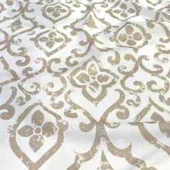 Portofino (Slub Print) Table Runner in Taupe
