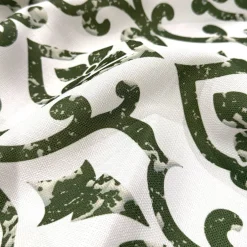 Portofino (Slub Print) Table Runner in Willow Green