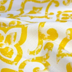 Portofino (Slub Print) Table Runner in Yellow
