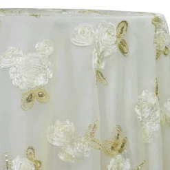Posh Collection Table Linen in Ivory